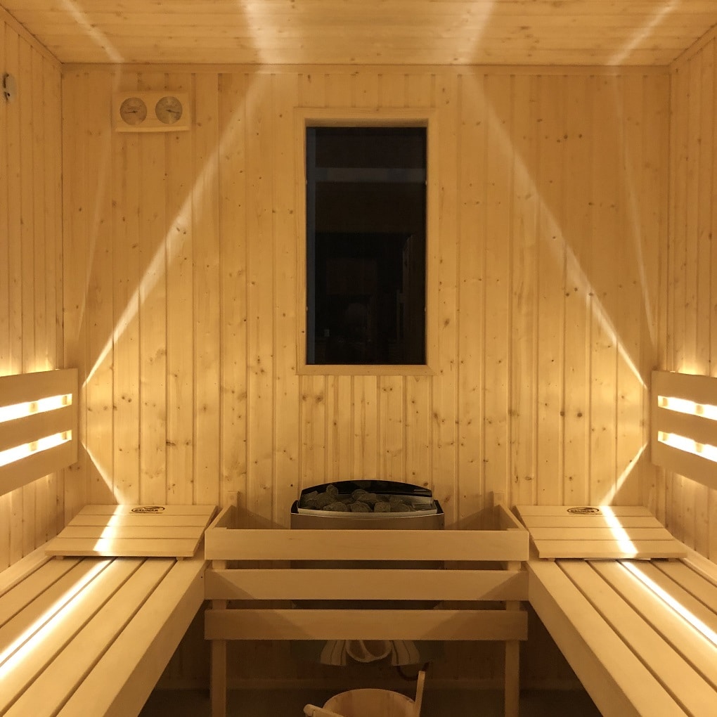 Sauna zewnętrzna ogrodowa 2,20x2,25 bez przedsionka